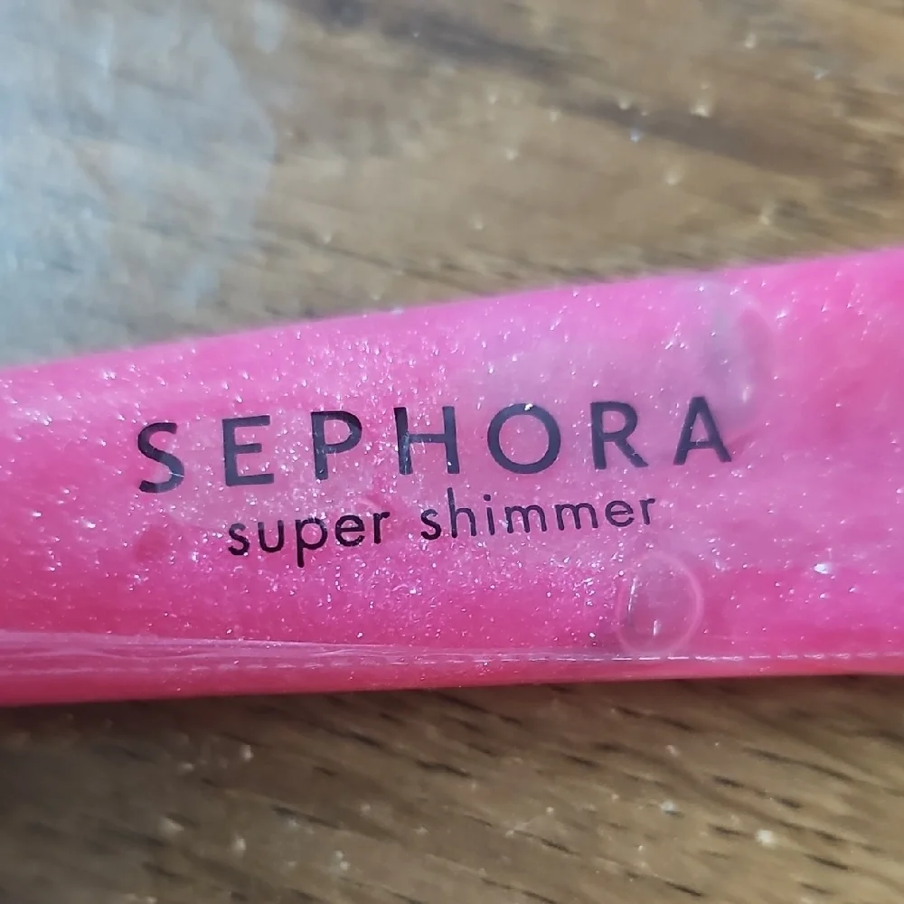 New Vintage Sephora Super Shimmer Lip Gloss - Think Pink Sealed